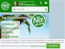 Tablet Screenshot of nix-wie-weg.de